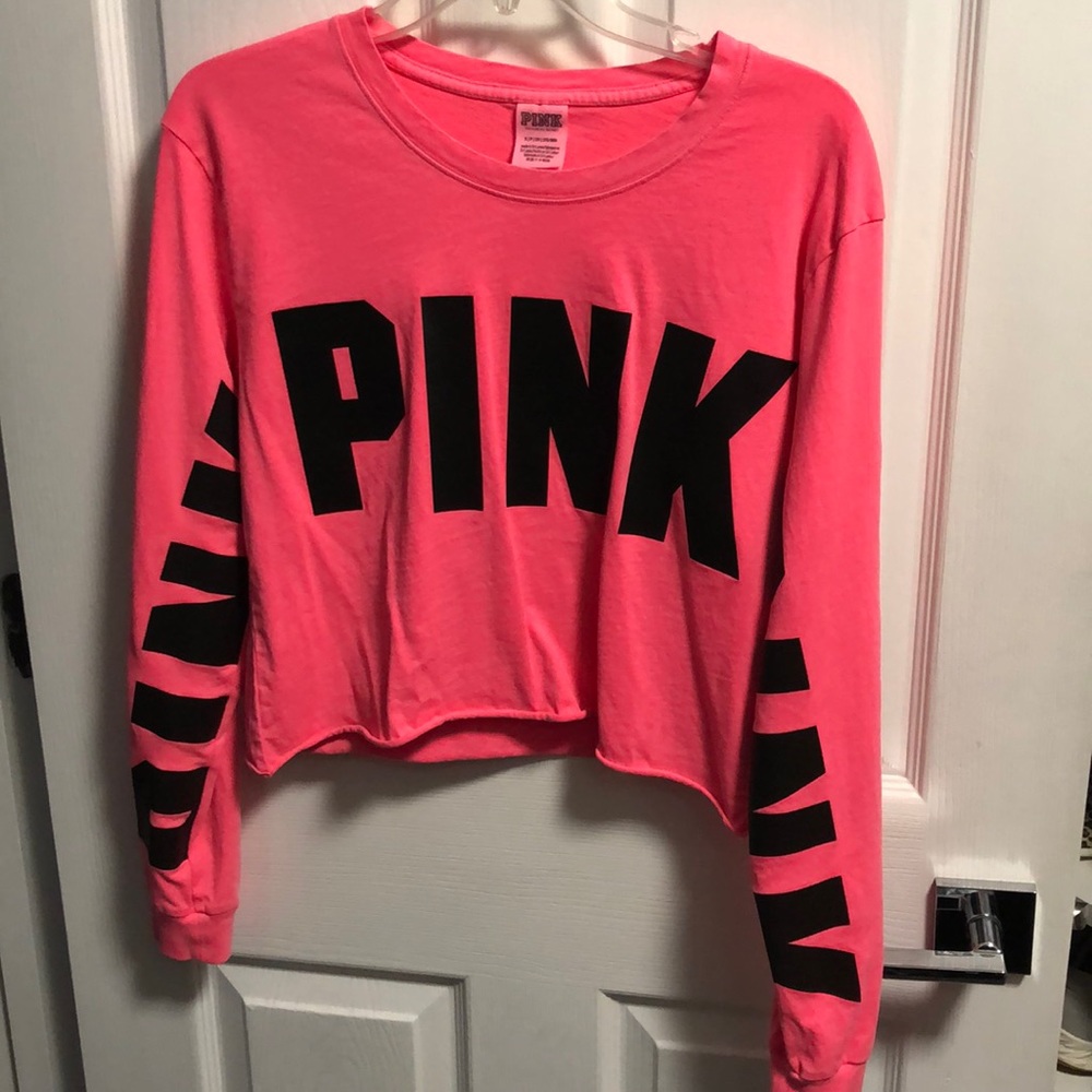 PINK (Victoria’s Secret) long sleeve crop top